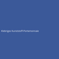 Klebriges Kunststoff-Portemonnaie