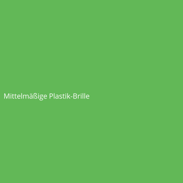 Mittelm&auml;&szlig;ige Plastik-Brille