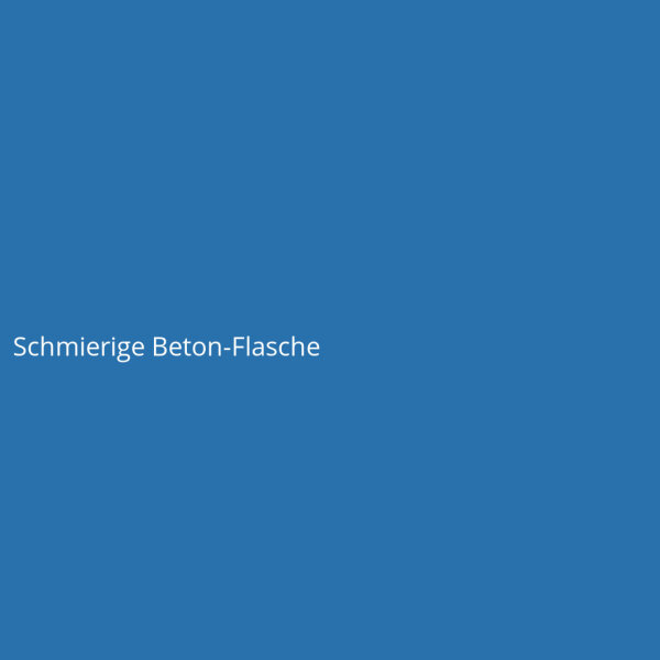 Schmierige Beton-Flasche
