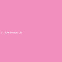 Schicke Leinen-Uhr