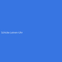 Schicke Leinen-Uhr