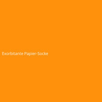 Exorbitante Papier-Socke