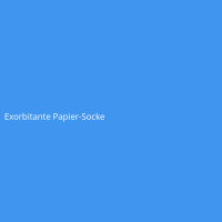 Exorbitante Papier-Socke